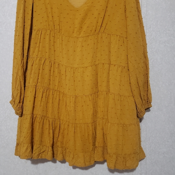 Urban Outfitters Mustard Yellow Long Sleeve Sundress..size:M - Picture 8 of 14
